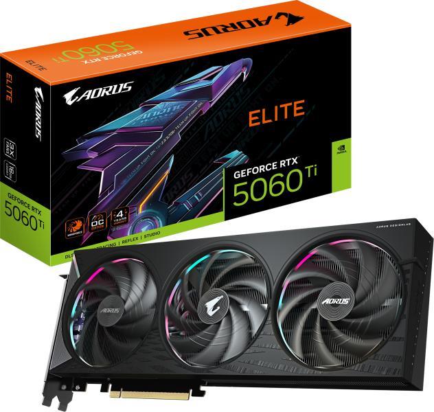 GeForce RTX 5060 Ti AORUS ELITE 16GB GDDR7 128bit (GV-N506TAORUS E-16GD)