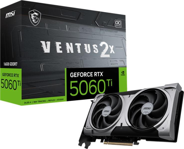MSI GeForce RTX 5060 Ti VENTUS 2X OC PLUS 16GB GDDR7 128bit (G506T