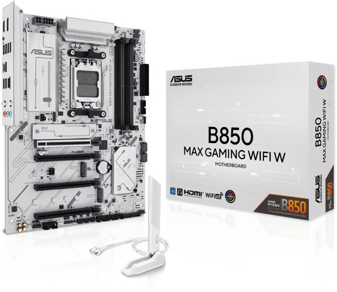 B850 MAX GAMING WIFI W (90MB1M10-M0EAY0)