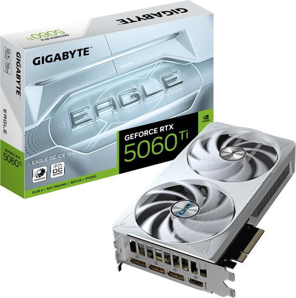 GeForce RTX 5060 Ti EAGLE OC ICE 16GB GDDR7 128bit (GV-N506TEAGLEOC ICE-16GD)