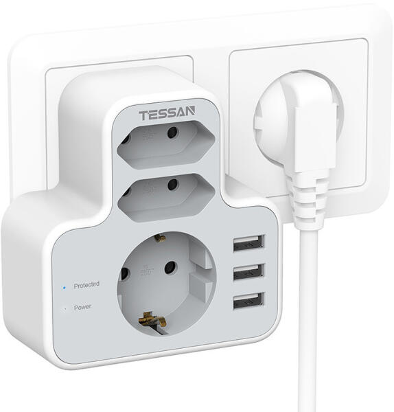 3 Plug + 3 USB (TS-327)