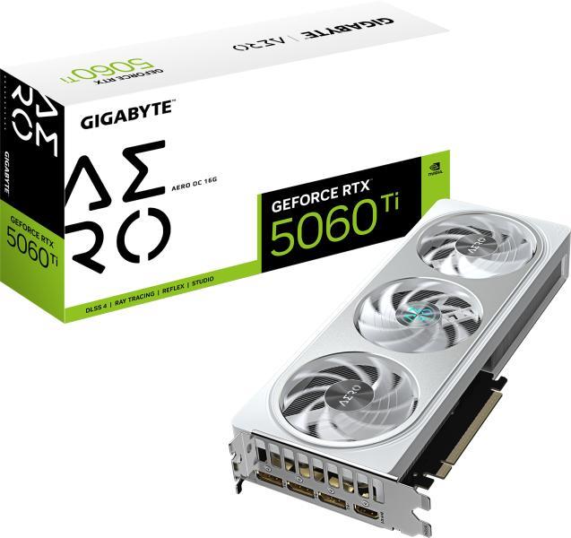 GIGABYTE GeForce RTX 5060 Ti AERO OC 16GB GDDR7 128bit (GV