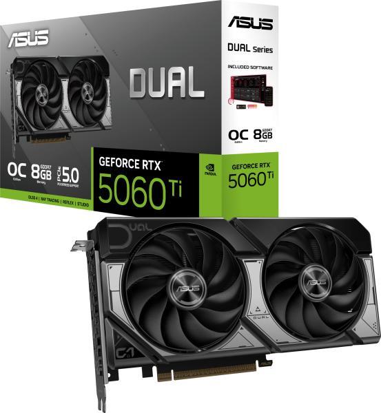 GeForce RTX 5060 Ti Dual OC 8GB GDDR7 128bit (DUAL-RTX5060TI-O8G/90YV0MP2-M0NA00)