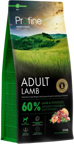 Adult lamb & potato 12 kg