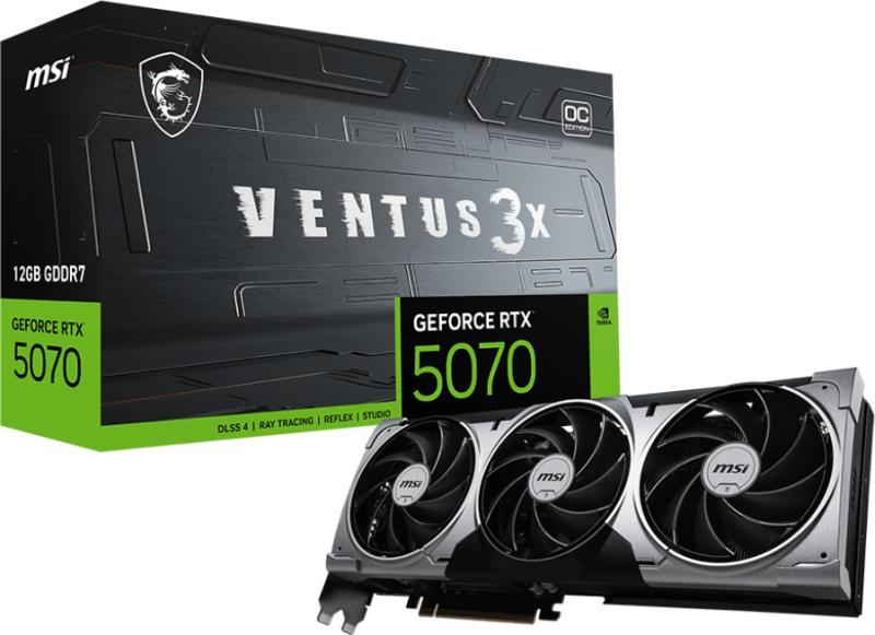 GeForce RTX 5070 VENTUS 3X OC 12GB GDDR7 192bit (GeForce RTX 5070 12G VENTUS 3X OC)