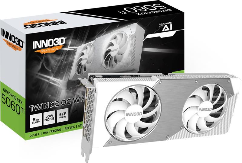 GeForce RTX 5060 Ti TWIN X2 OC WHITE 8GB GDDR7 128bit (N506T2-08D7X-193075W)