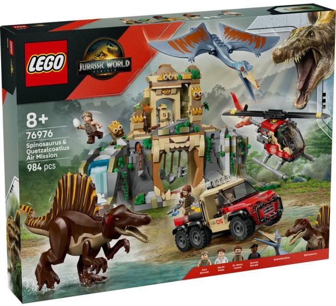 TQUE LEGO® Jurassic World - Spinosaurus & Quetzalcoatlus Air Mission