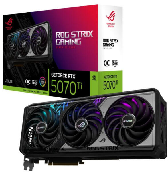 新品未開封品ASUS GeForce RTX 5070 Ti OC 16GB ASUS ROG Strix GeForce RTX 5070 Ti OC 16GB GDDR7 256bit (ROG-STRIX