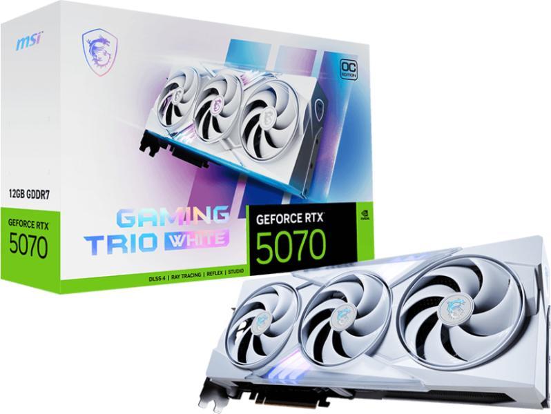 MSI MSI GeForce RTX 5070 GAMING TRIO OC WHITE 12GB GDDR7 192bit