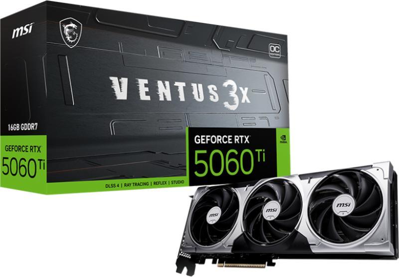 GeForce RTX 5060 Ti VENTUS 3X OC 16GB GDDR7 128bit
