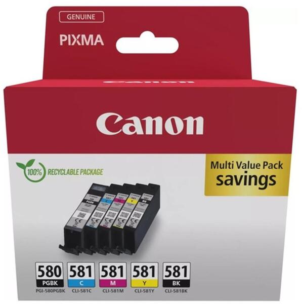 PGI-580 / CLI-581 PGBK/C/M/Y/BK Multipack (2078C007)