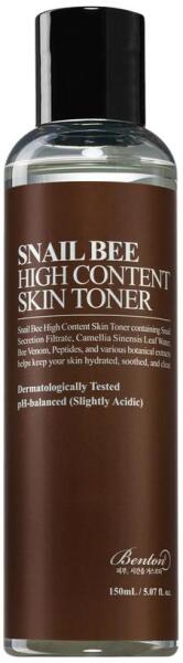 Snail Bee hidratáló tonik a bőr pH-értékének kiegyensúlyozására 150 ml