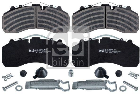 Febi Bilstein set placute frana, frana disc FEBI BILSTEIN 16666 (16666 ...