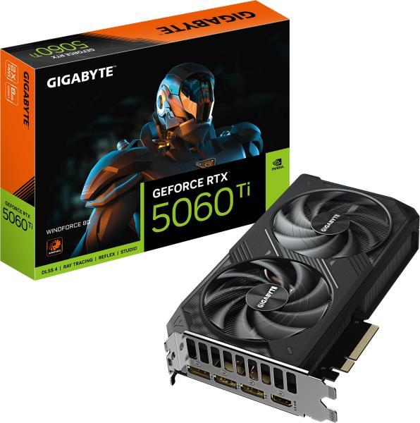 GIGABYTE GeForce RTX 5060 Ti WINDFORCE OC 8GB GDDR7 128bit (GV