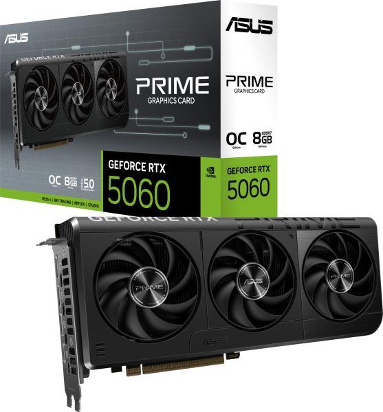 ASUS GeForce RTX 5060 PRIME OC 8GB GDDR7 128bit (PRIME-RTX5060-O8G