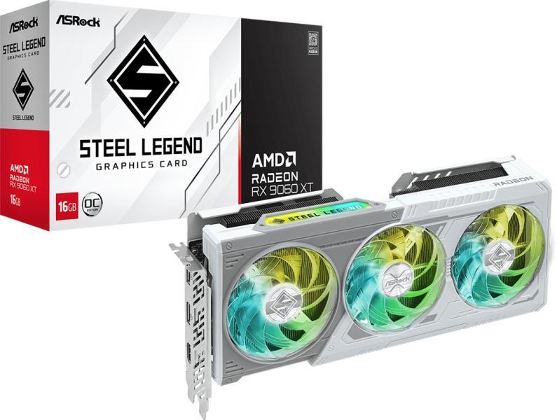 ASRock Radeon RX 9060 XT Steel Legend OC 16GB GDDR6 128bit