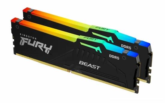 Kingston FURY Beast RGB 64GB (2x32GB) DDR5 5600MHz KF556C40BB2AK2