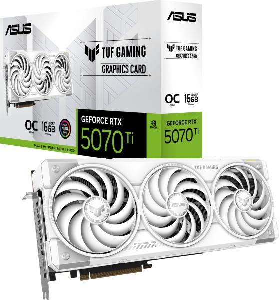 ASUS TUF Gaming GeForce RTX 5070 Ti WHITE OC 16GB GDDR7 256bit