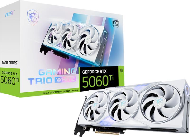 MSI GeForce RTX 5060 Ti GAMING TRIO OC WHITE 16GB GDDR7 128bit