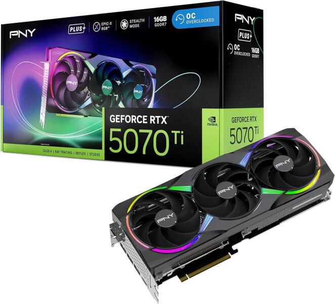 PNY GeForce RTX 5070 Ti Epic-X RGB OC 16GB GDDR7 256bit ...