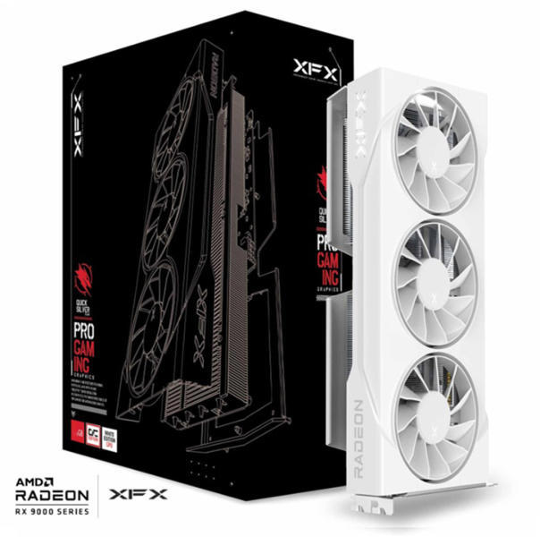 XFX RX 9060 XT ホワイト16GB ブラックパッケージ XFX Radeon RX 9060 XT Swift OC White 16GB GDDR6 128bit (RX