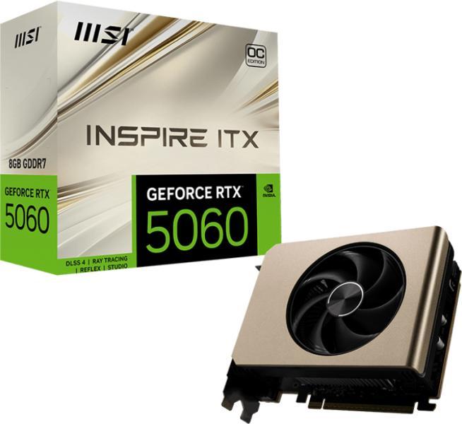 MSI GeForce RTX 5060 INSPIRE ITX OC 8GB GDDR7 128bit Placa video