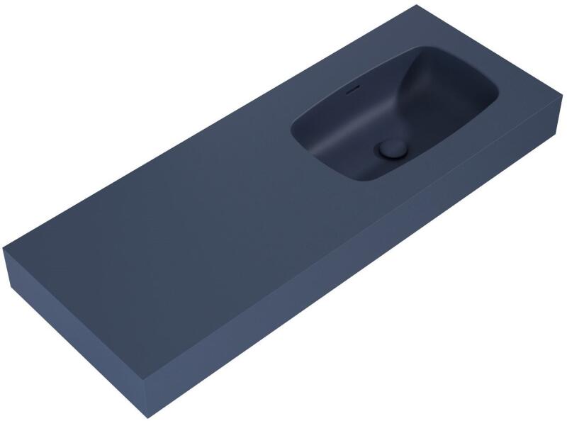 Dimple 121x46 cm right matt navy blue (RE041202027030)
