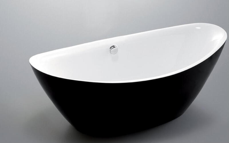 Arezzo 180x87 cm fényes fehér/matt fekete (WK00190)