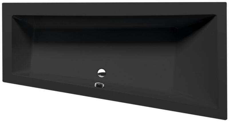 Andra 180x90 cm jobbos matt fekete (78771.21)