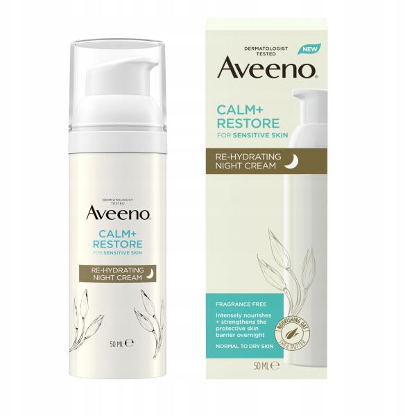 Calm+ Restore rehidratáló éjszakai arckrém 50 ml