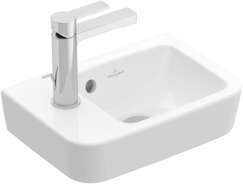 O. novo Compact 36x25 cm CeramicPlus left white alpin (434236T2)