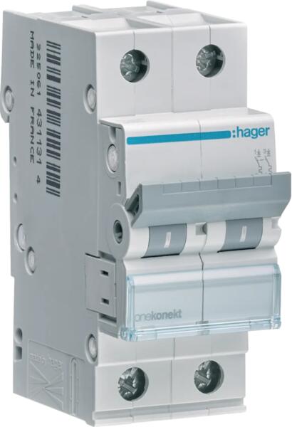 Disjunctor Hager Siguranta automata (disjunctor) MCB 2P, curba C, 32A, 6kA, Hager ...