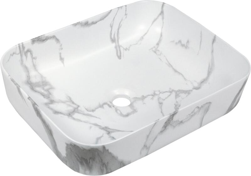Florina 51 cm matt white marble (CE-40-706-C)
