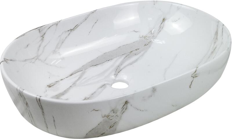Korfu 60x42 cm white/grey (CE-34-701)