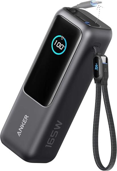 スマホアクセサリー ANKER Anker Power Bank 165W 25000mAh Anker Power Bank 25000mAh 165W Ultra-Fast Portable Charger A1695