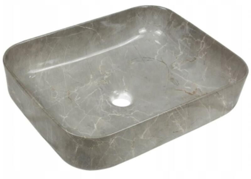 Florina 51x40 cm shiny grey marble (CE-40-705-C)