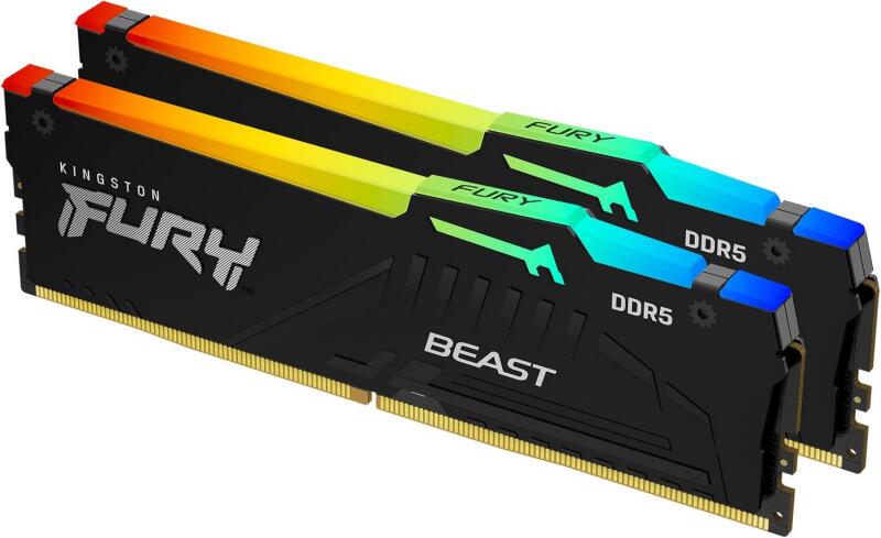Kingston FURY Beast RGB 128GB (2x64GB) DDR5 5600MHz KF556C36BBEAK2