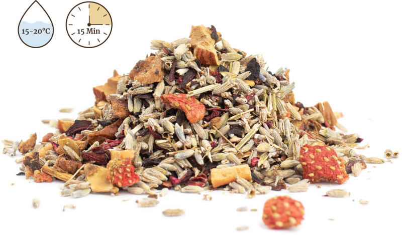 Manu tea Lavandă cu căpșuni - Cold Brew 15-Min, 250g (Ceai, ceai de ...