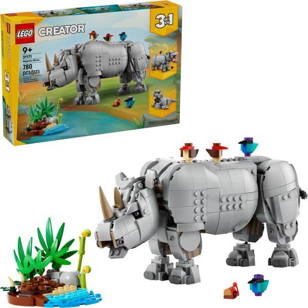 LEGO® Creator 3-in-1 - Wild Animals: Majestic Rhino with Birds LEGO® Creator 3-in-1 - Wild Animals: Majestic Rhino with Birds