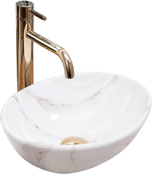 Sofia Mini Marble 35x26 cm white (REA-U8014)