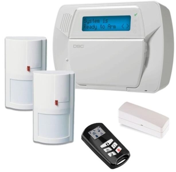 DSC KIT Centrala Wireless 64 Zone DSC KIT IMPASSA cu Telecomenzi ...