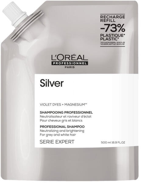 Serie Expert Silver sampon utántöltő 500 ml