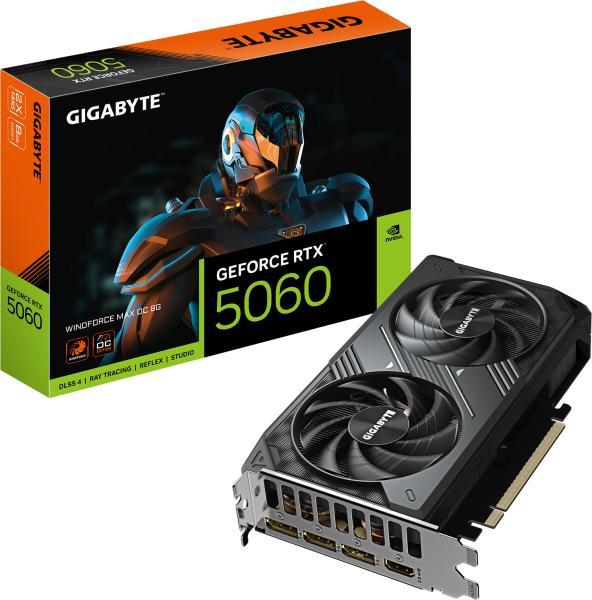 GIGABYTE GeForce RTX 5060 WINDFORCE MAX OC 8GB GDDR7 128bit (GV