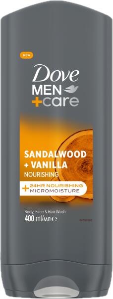 Men+Care Sandalwood + Vanilla férfi tusfürdő 400 ml
