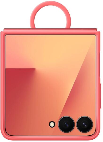Galaxy Z Flip7 Silicone case with ring red (EF-PF766TREGWW)
