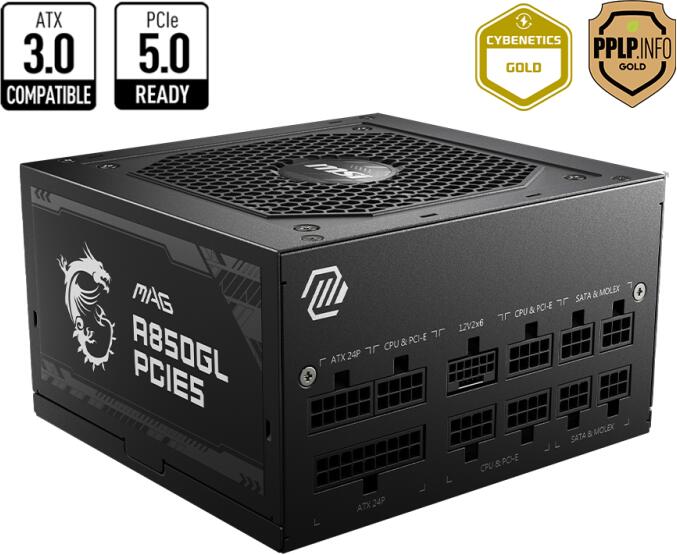MSI MAG A850GL PCIE5 PC電源ユニット 850W MSI MAG A850GL PCIE5 PC電源ユニット 850W
