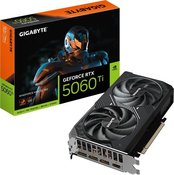 GIGABYTE GeForce RTX 5060 Ti WINDFORCE MAX OC 16GB GDDR7 128bit