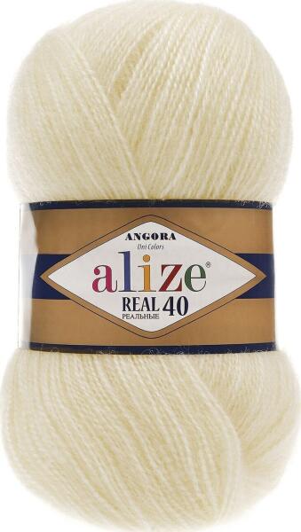 alize Angora Real 40 1 Fire de tricotat (18400001) (Fire de tricotat si ...