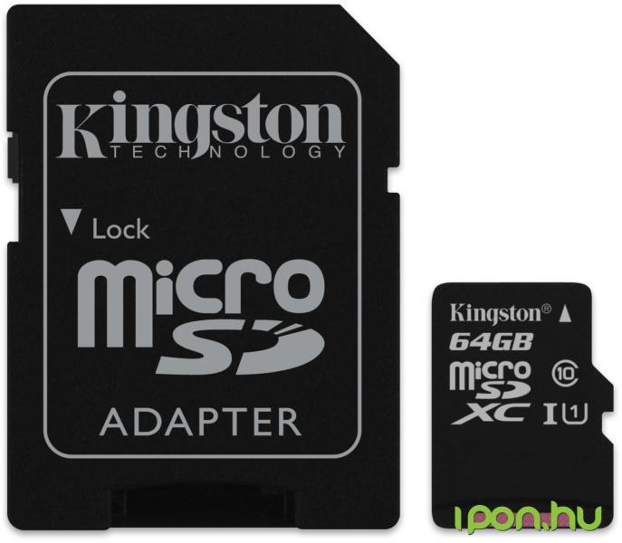Kingston microSDXC 64GB Class 10 SDCX10/64GB (Card memorie) - Preturi