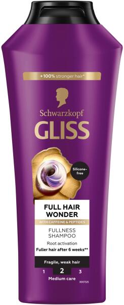 Gliss Full Hair Wonder regeneráló sampon meggyengült hajra 400 ml